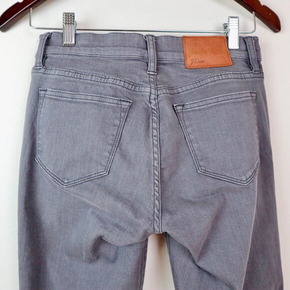 J Crew Size 27 Toothpick Skinny Jeans Stretch Denim B0125 Light Gray - Picture 6 of 10